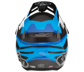 Casque cross 6D ATR-3 Rival Bleu 2026 Derrière