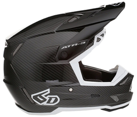 Casque cross 6D ATR-3 Solid Noir-Blanc 2026
