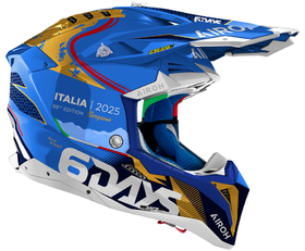 Casque cross Airoh Aviator 3 6DAYS Italia 2025 Côté