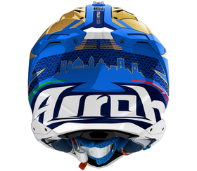 Casque cross Airoh Aviator 3 6DAYS Italia 2025 Derrière
