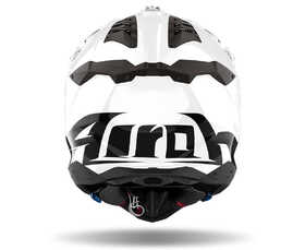 Casque cross Airoh Aviator 3 Color White Gloss 2024 Derrière