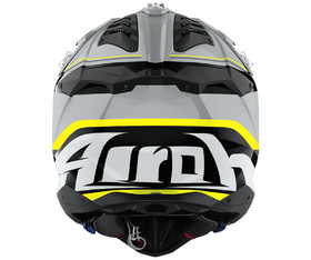 Casque cross Airoh Aviator 3 Leader Jaune Gloss 2026 Derrière