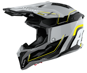 Casque cross Airoh Aviator 3 Leader Jaune Gloss 2026