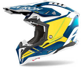 Casque cross Airoh Aviator 3 Saber Blue Matt 2024