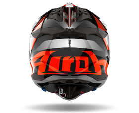 Casque cross Airoh Aviator 3 Saber Orange Gloss 2024 Derrière