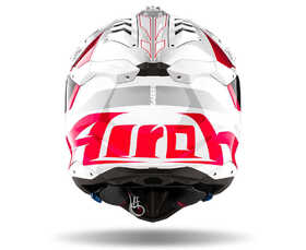 Casque cross Airoh Aviator 3 Saber Red Gloss 2024 Derrière