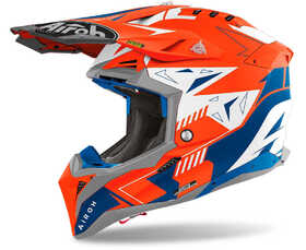 Casque cross Airoh Aviator 3 Spin Orange Fluo Matt 2024