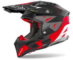 Casque cross Airoh Aviator 3 Spin Red Matt 2024