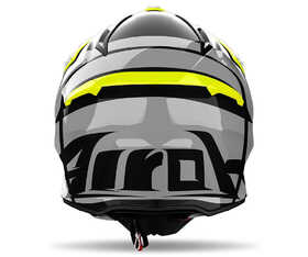 Casque cross Airoh Aviator Ace 2 Engine Yellow Gloss 2024 Derrière