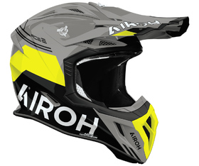Casque cross Airoh Aviator Ace 2 Fury Jaune Gloss 2026 Côté