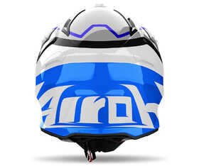 Casque cross Airoh Aviator Ace 2 Ground Blue Gloss 2024 Derrière