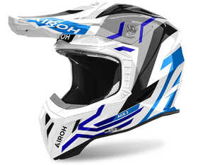 Casque cross Airoh Aviator Ace 2 Ground Blue Gloss 2024