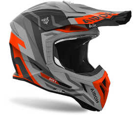 Casque cross Airoh Aviator Ace 2 Ground Orange Matt 2024 Côté