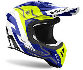 Casque cross Airoh Aviator Ace 2 Ground Yellow Gloss 2024 Côté