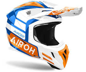 Casque cross Airoh Aviator Ace 2 Sake Orange Gloss 2024 Côté