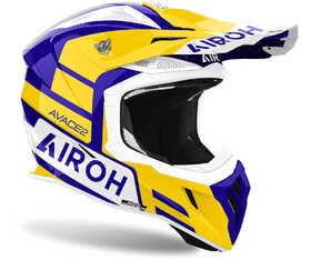 Casque cross Airoh Aviator Ace 2 Sake Jaune Gloss 2025 Côté