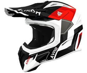 Casque cross Airoh Aviator Ace 2 Shield Rouge Gloss 2026