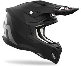 Casque cross Airoh Strycker Color Black Matt 2024 Côté