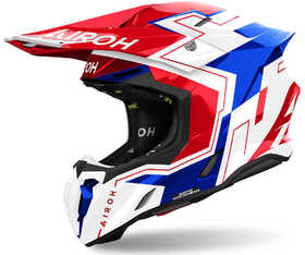 Casque cross Airoh Twist 3 Dizzy Blue-Red Gloss 2024