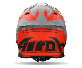 Casque cross Airoh Twist 3 Dizzy Orange Fluo Matt 2024 Derrière