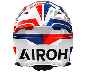 Casque cross Airoh Twist 3 Dynasty Rouge-Bleu Gloss 2026 Derrière
