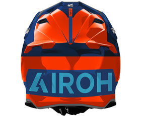 Casque cross Airoh Twist 3 Fancy Orange Mat 2026 Derrière