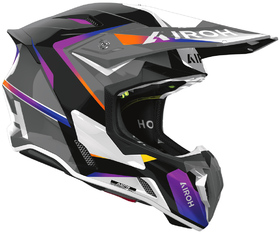 Casque cross Airoh Twist 3 Hustle Gloss 2026 Côté