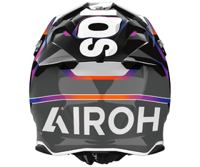 Casque cross Airoh Twist 3 Hustle Gloss 2026 Derrière