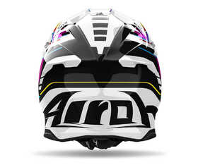 Casque cross Airoh Twist 3 Rainbow Gloss 2024 Derrière