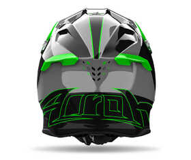 Casque cross Airoh Twist 3 Shard Green Gloss 2024 Derrière