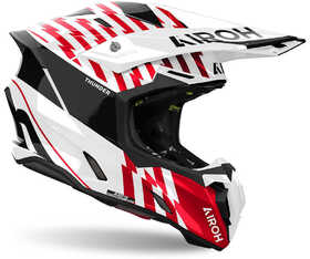 Casque cross Airoh Twist 3 Thunder Red Gloss 2024 Côté