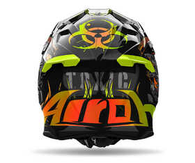 Casque cross Airoh Twist 3 Toxic Gloss 2024 Derrière