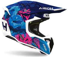 Casque cross Airoh Twist 3 Underwater Gloss 2027 Côté