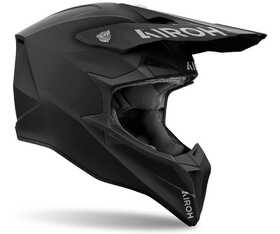 Casque cross Airoh Wraaap Color Black Matt 2024 Côté