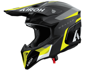 Casque cross Airoh Wraaap Conquer Jaune Mat 2026