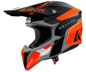 Casque cross Airoh Wraaap Conquer Orange Mat 2026
