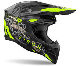 Casque cross Airoh Wraaap Darkness Matt 2024 Côté