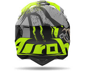 Casque cross Airoh Wraaap Darkness Matt 2024 Derrière