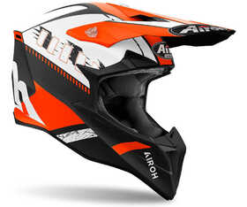 Casque cross Airoh Wraaap Feel Orange Matt 2024 Côté