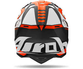 Casque cross Airoh Wraaap Feel Orange Matt 2024 Derrière