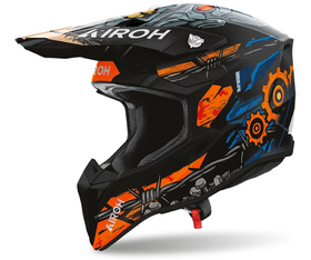 Casque cross Airoh Wraaap Gear Mat 2027