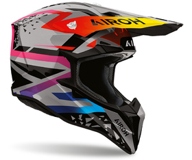 Casque cross Airoh Wraaap Karma Gloss 2027 Côté