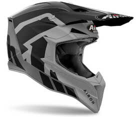 Casque cross Airoh Wraaap Reloaded Anthracite Matt 2024 Côté