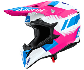 Casque cross Airoh Wraaap Vision Rose Gloss 2026