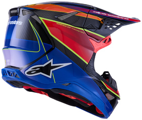 Casque cross Alpinestars S-M 10 Era Bleu 2026 Côté