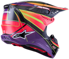 Casque cross Alpinestars S-M 10 Era Violet 2026 Côté