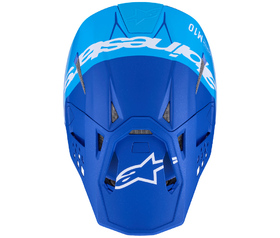Casque cross Alpinestars Supertech S-M10 Flood Bleu 2026 Dessus