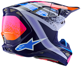 Casque cross Alpinestars S-M10 Records 2026 Côté