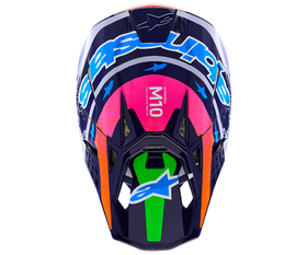 Casque cross Alpinestars S-M10 Records 2026 Dessus
