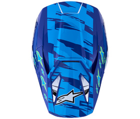Casque cross Alpinestars S-M3 Falcon Bleu 2027 Dessus